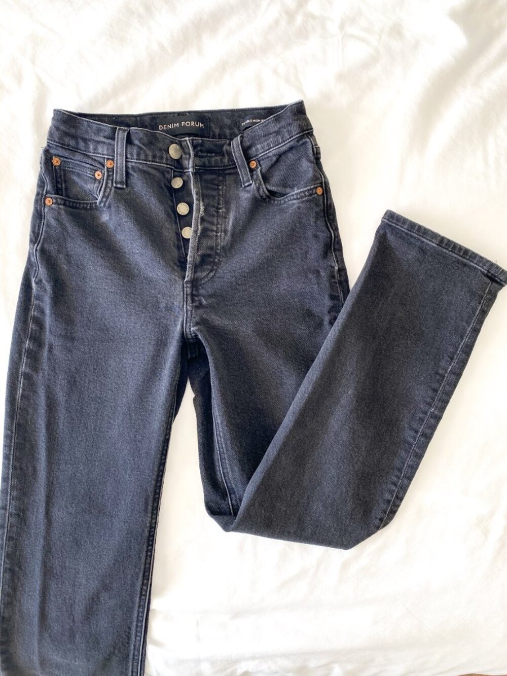 Aritzia Denim Forum Arlo High Rise Straight Leg Jean Size 23